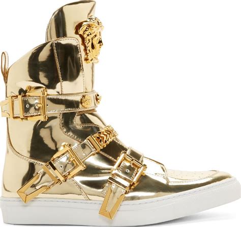 versace sneakers price|Versace zipped high top sneakers.